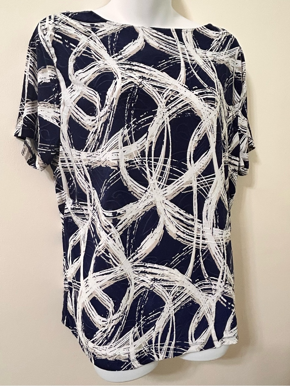 JM Collection Women’s Short Sleeve Top size PXL - Picture 1 of 4